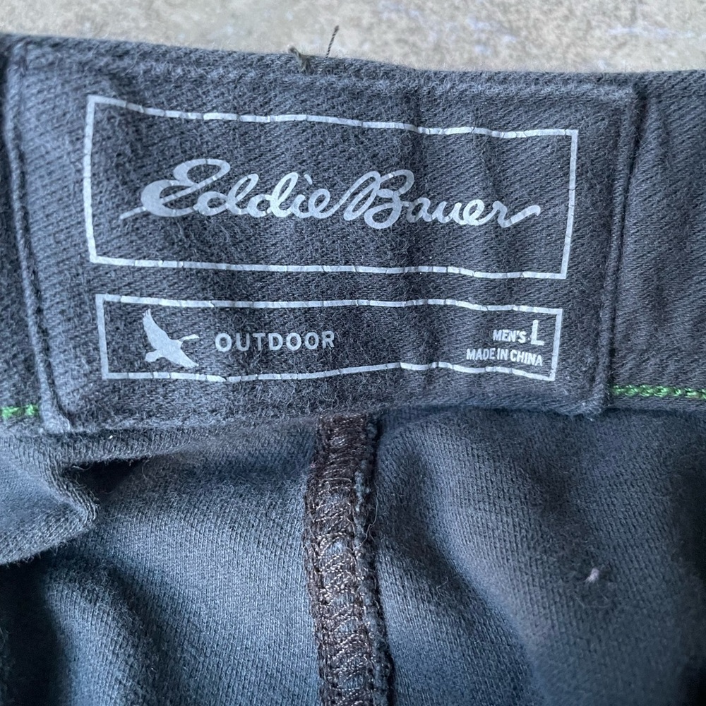 Eddie Bauer soft & comfortable elastic waist & ankle outdoor pant - men’s size L - Picture 2 of 4